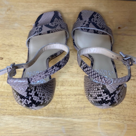 Vince Camuto Lauralie Snakeskin Leather Heels - Picture 5 of 7